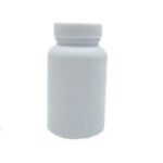 LCBM-0107|White round plastic bottle + screw cap|135 CC