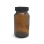 WDBG-0005AM-BLACK|Brown glass bottle - black plastic screw cap|150 CC